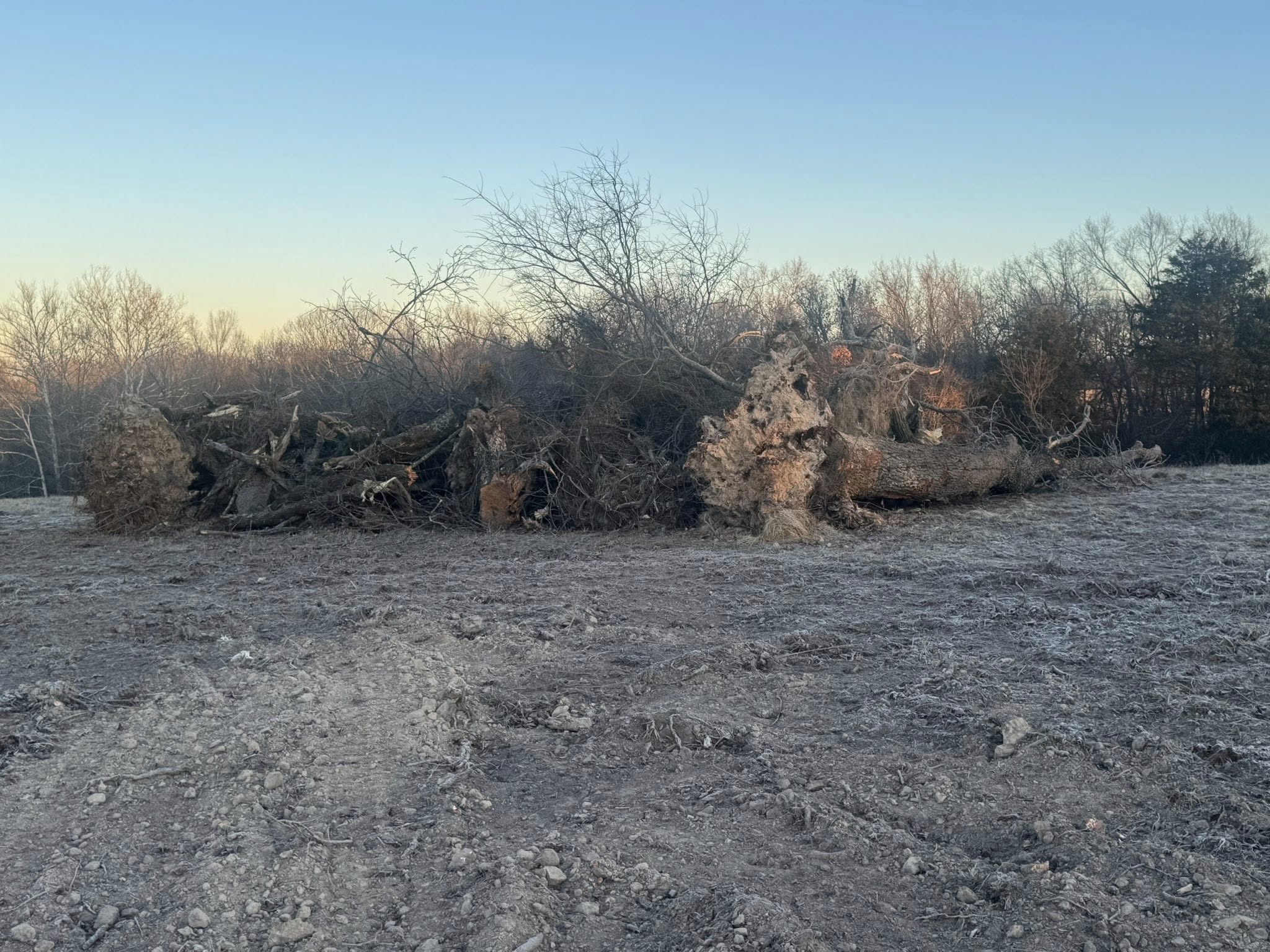 Land clearing project - debris removal in Southwest Missouri