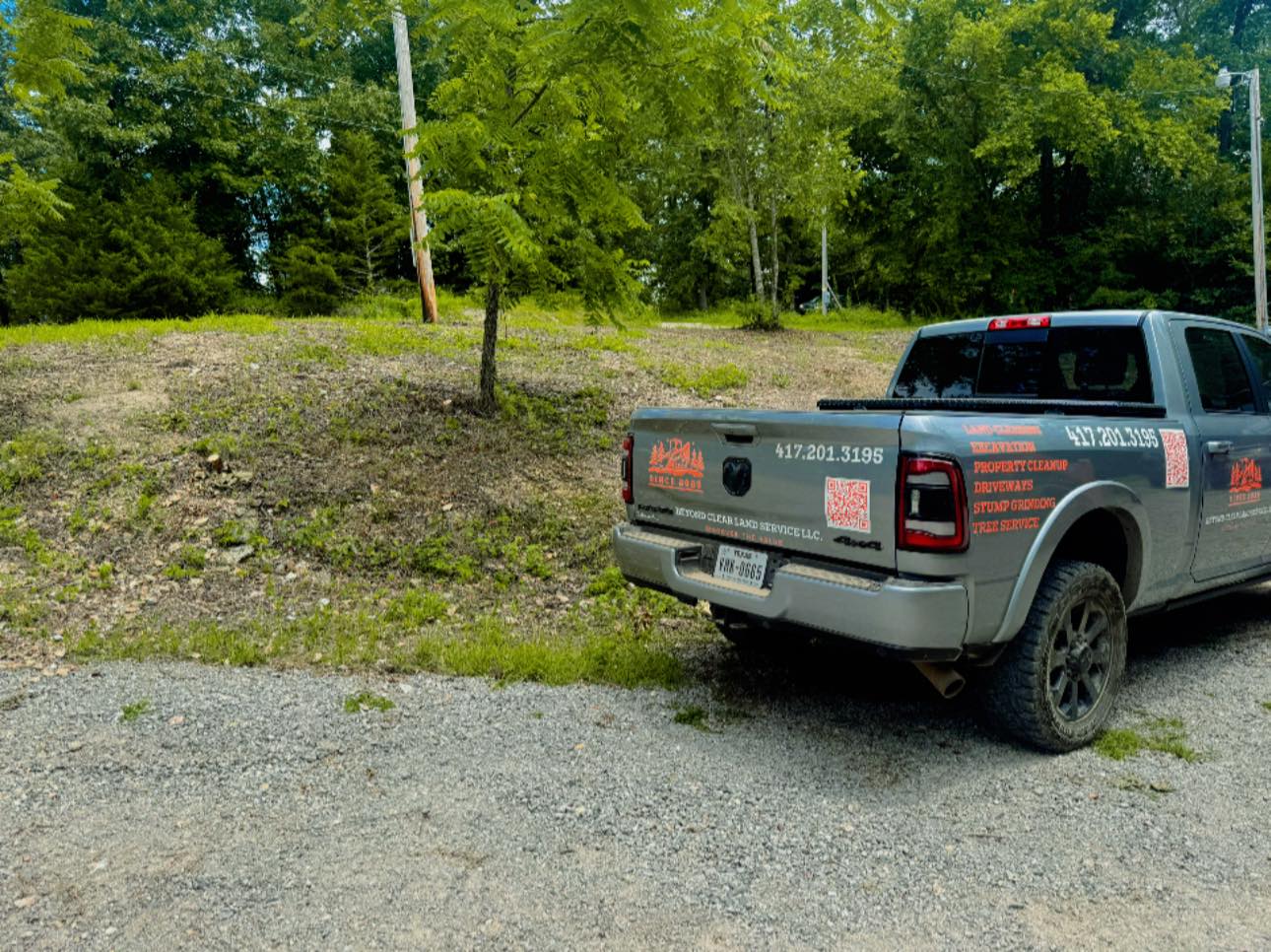 Beyond Clear Land Service truck and equipment